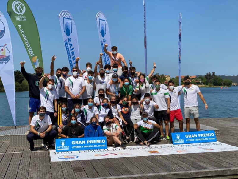 El Náutico Sevilla, subcampeón de la I Copa de España de sprint olímpico de piragüismo