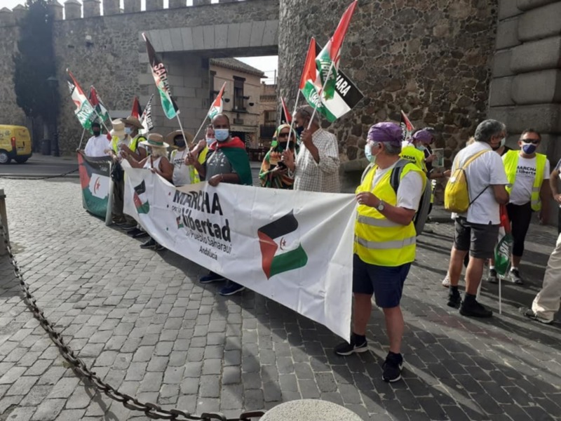 Marcha por la Libertad del Pueblo Saharaui. Etapa 16. Toledo-Recas-Parla 16 de Junio