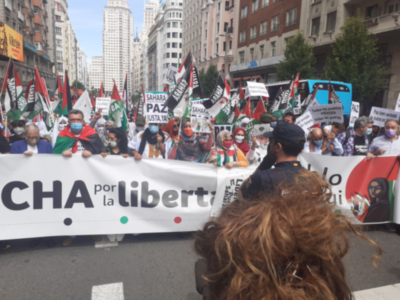 Marcha por la Libertad del Pueblo Saharaui. Etapa 18.- Fuenlabrada- Leganés- Madrid 18 de Junio
