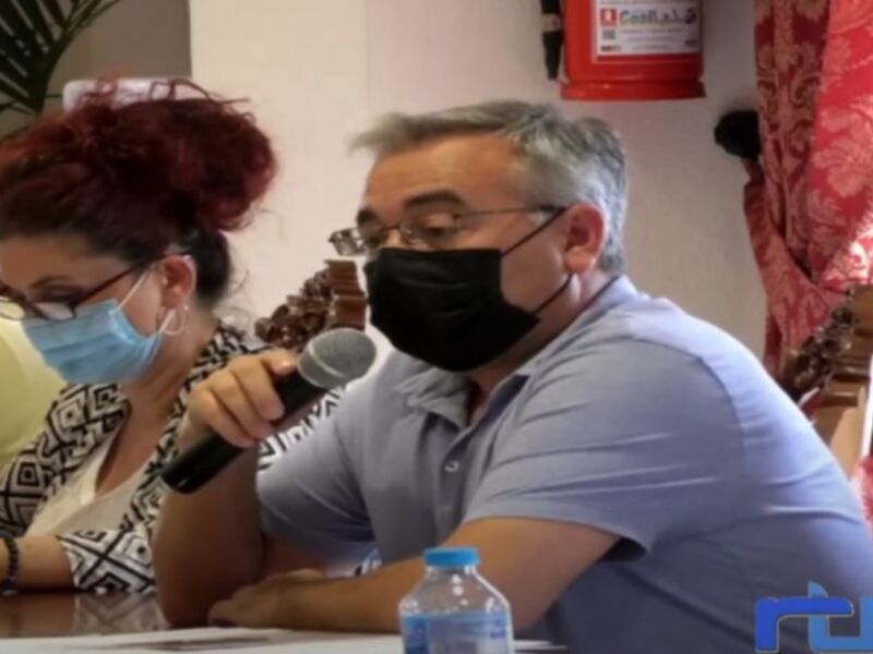Isabel María Fernández y Pepe Mellado en la lista de Jorge Rodríguez que se ha impuesto para dirigir Izquierda Unida Cádiz