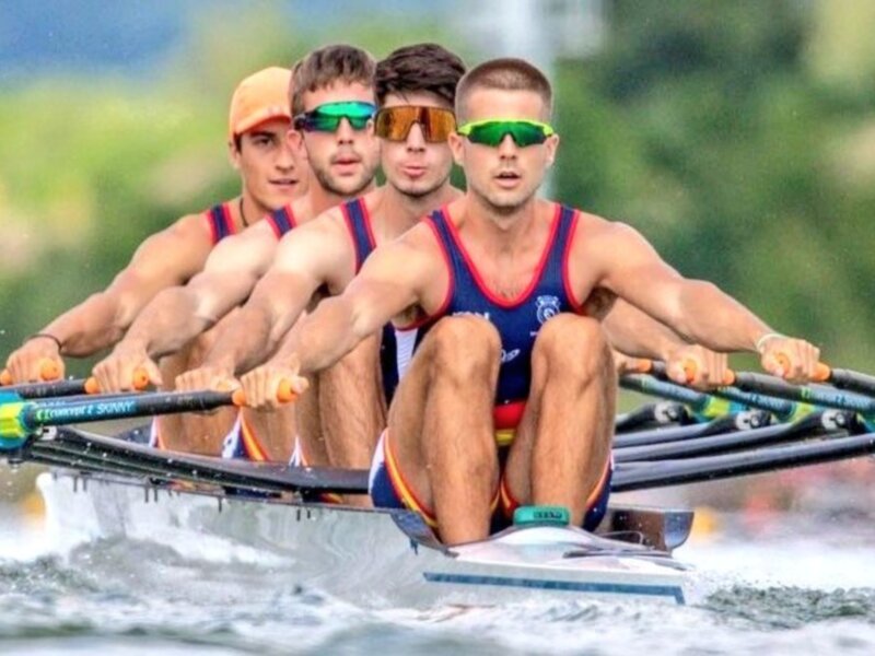 Los representantes andaluces, a un paso de las medallas en el Mundial sub23 de remo