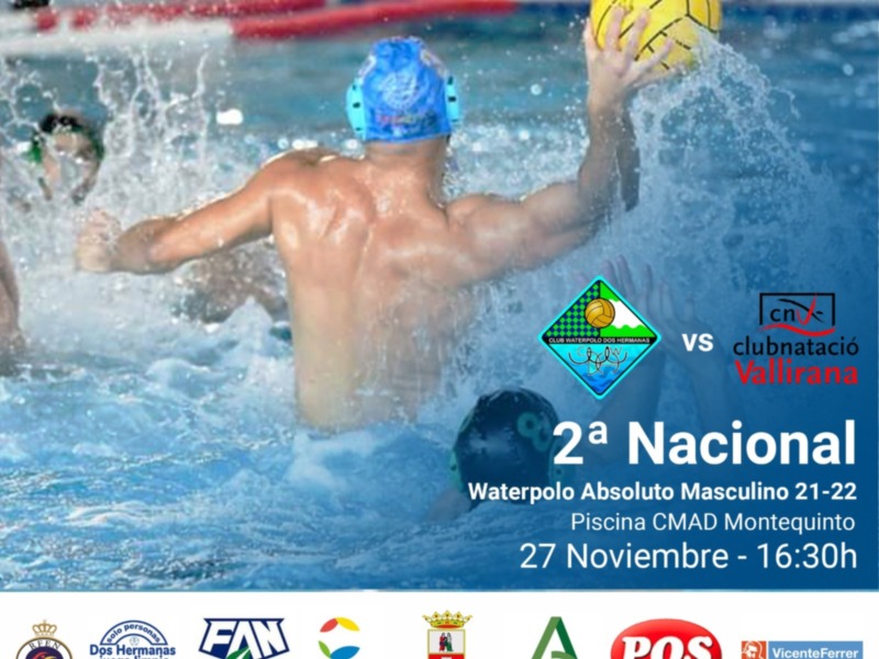 2ª Nacional Waterpolo Absoluto Masculino. Piscina CMAD Montequinto. 27 Noviembre - 16:30h.