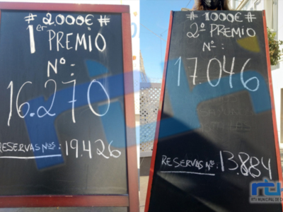 Acitur y Centro Comercial Abierto ha sorteado hoy los dos premios de 2.000 y 1.000 euros de su campaña de Navidad