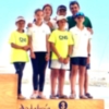 Podio hispalense en el Andaluz por equipos de la clase Optimist  