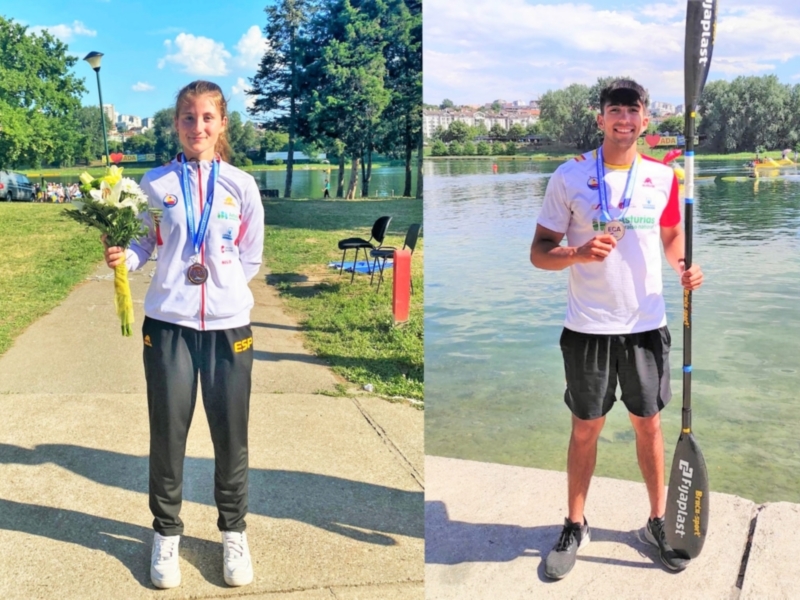 Doble título europeo júnior de piragüismo para el Club Náutico Sevilla