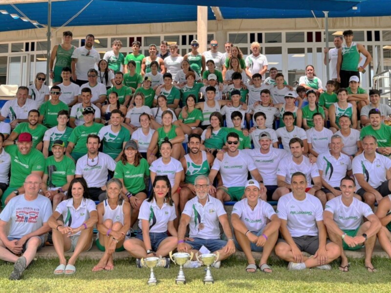 El Náutico Sevilla, subcampeón de la Liga Nacional de sprint olímpico de piragüismo