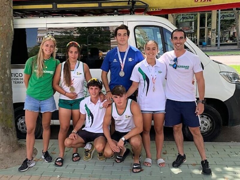 Oro y plata para el Club Náutico en el Nacional de maratón de piragüismo