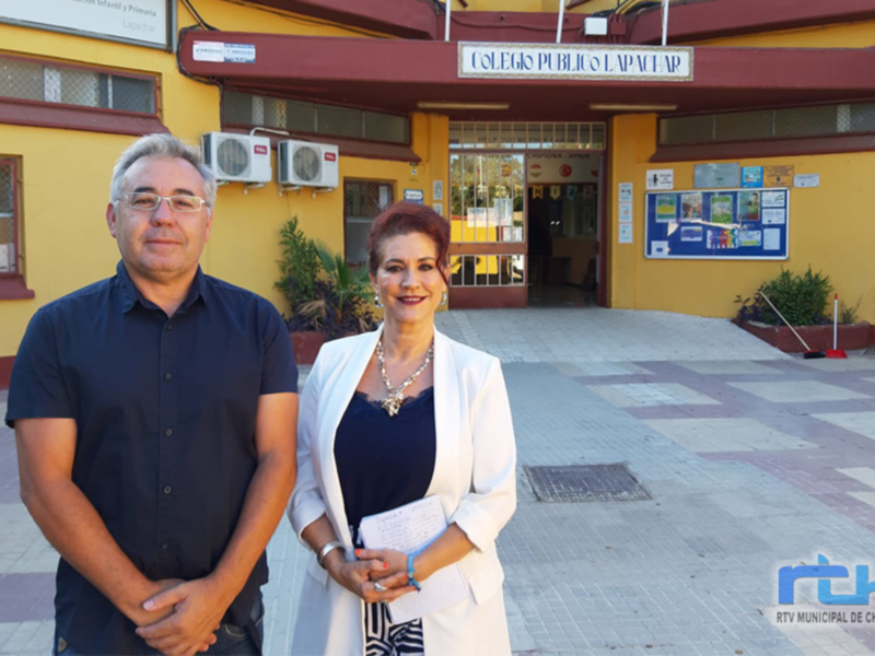 Educación y Urbanismo anuncian la instalación de placas solares fotovoltaicas en el techo del colegio Lapachar 