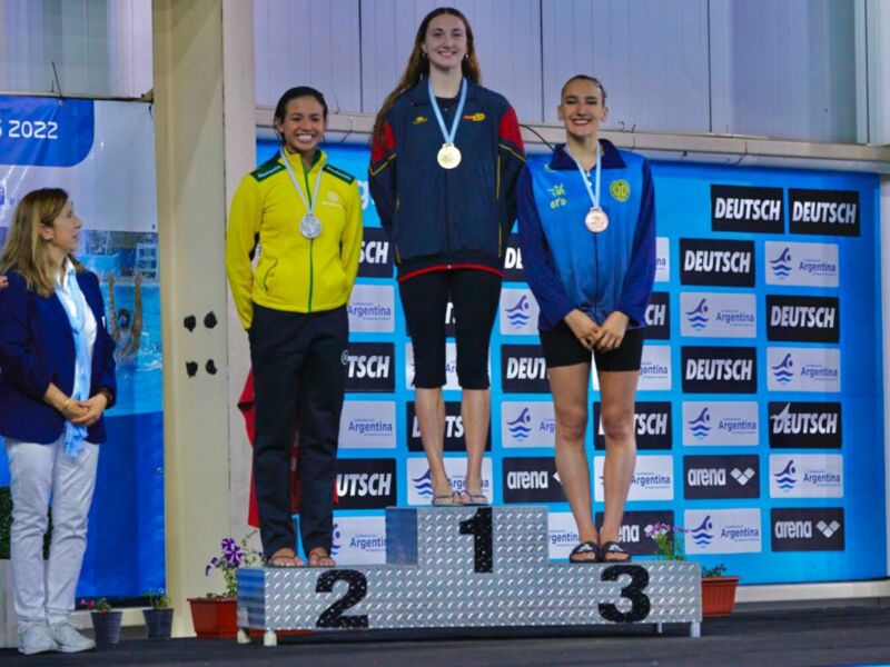 Marina García Polo, campeona del Argentina Open de natación artística