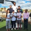 Póquer del Club Náutico Sevilla en los Campeonatos de Andalucía de las clases Techno y Raceboard