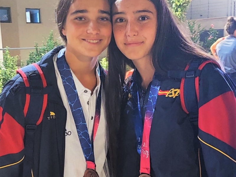 Dupla nazarena en el Campeonato de Europa juvenil femenino