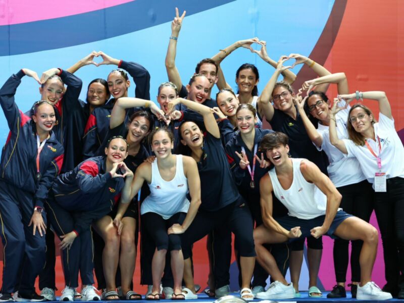 María Campos guía a España en el Campeonato de Europa júnior de natación artística