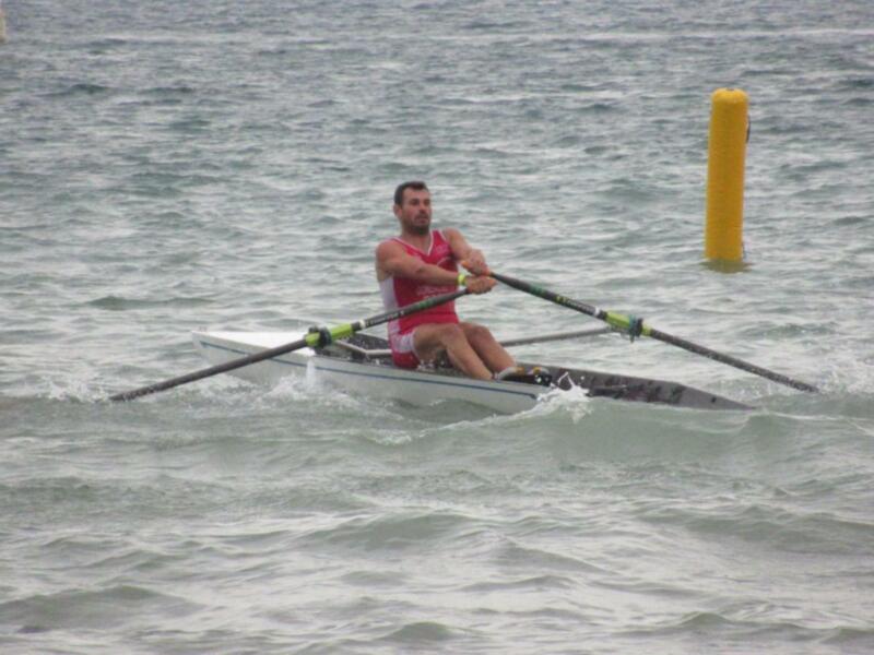 Podio sevillano en el Campeonato de España de remo beach sprint