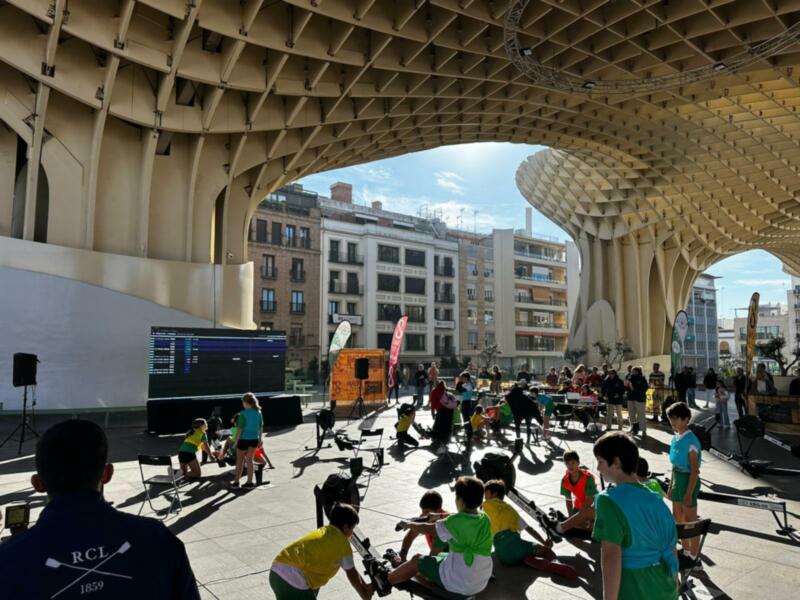 Las Setas, escenario de la segunda jornada de los Juegos Deportivos Municipales de remo
