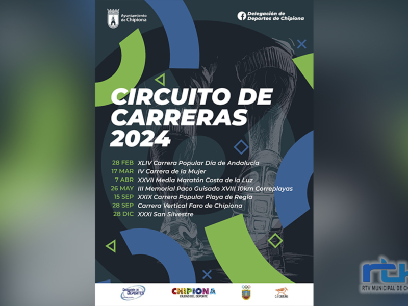 El Circuito de Carreras de Chipiona 2024 comenzará el 28 de febrero y volverá a contar con 7 pruebas