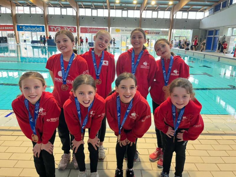 Recital del Club Natación Sincro Sevilla en los Campeonatos de España