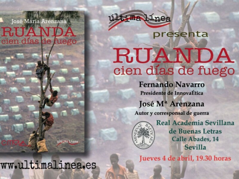 Convocan para este jueves 4  la presentación de un libro sobre el inicio de la hecatombe ruandesa, madrugada del 6 al 7 de abril de 1994