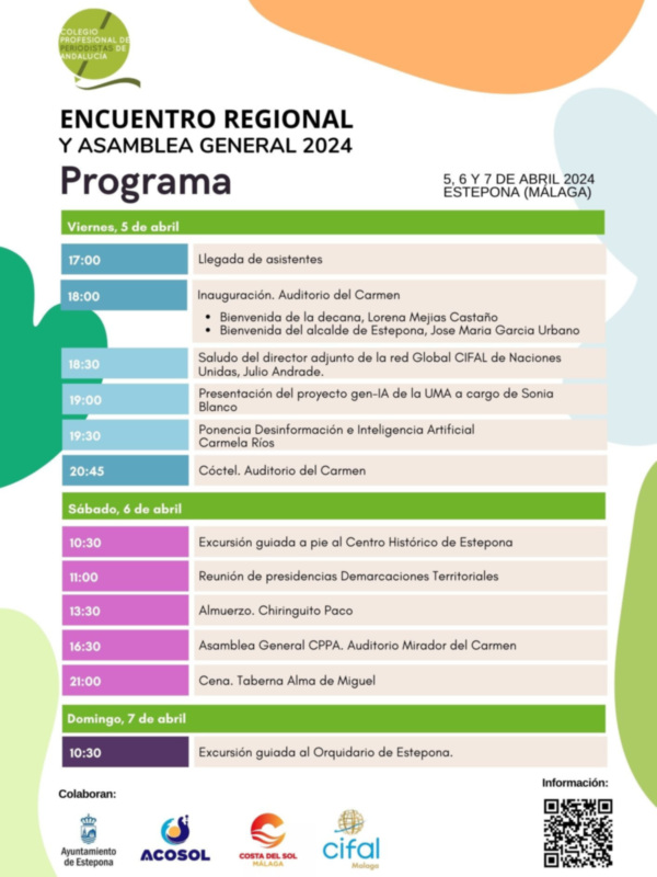 Estepona acoge el V Encuentro Regional del COLEGIO PROFESIONAL DE PERIODISTAS DE ANDALUCÍA