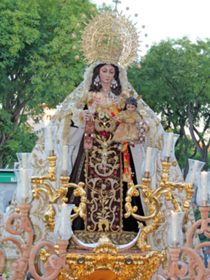El Carmen de San Leandro se cita con su barrio sevillano de las Huerta en una tarde de fervor popular