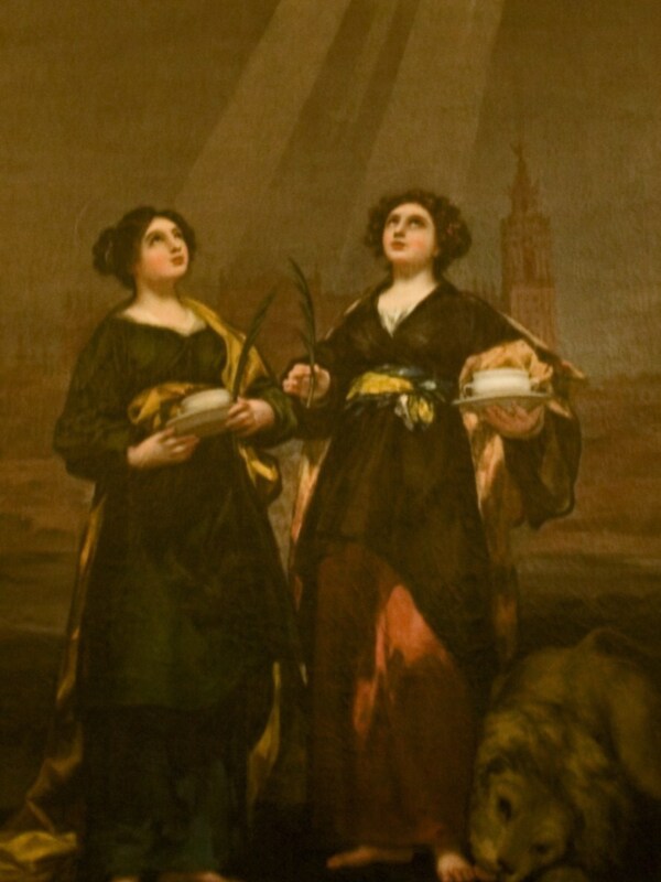 Goya: Santa Justa y Rufina de la Catedral de Sevilla 