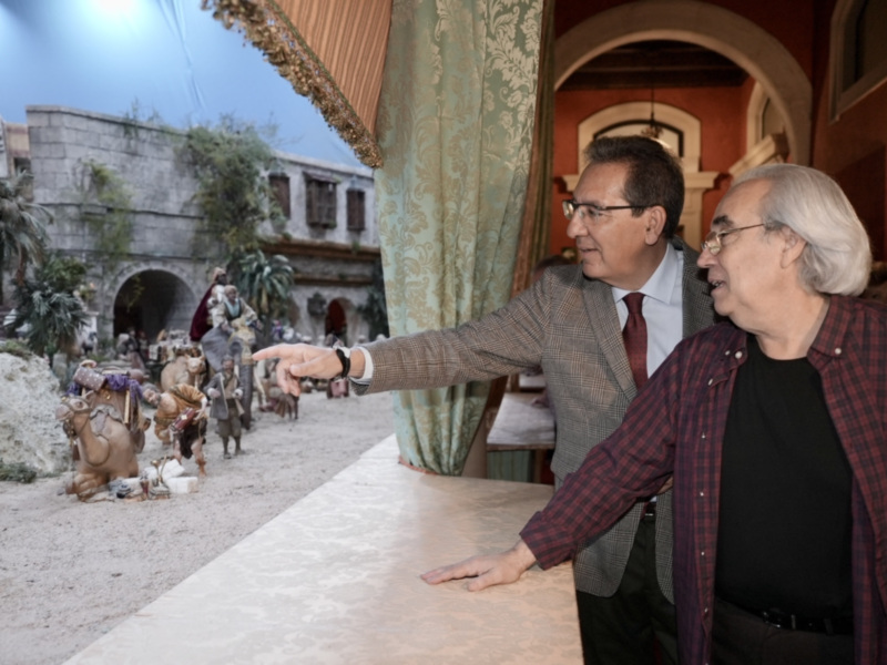 El belén de la Fundación Cajasol en Sevilla, una joya navideña inspirada en los pueblos blancos de Cádiz