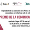  17 de marzo: Invitación al acto de entrega del Premio de la Comunicación en su trigésima segunda edición