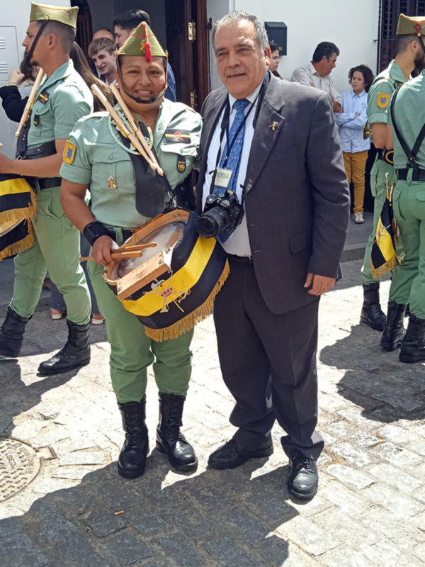  El Tercio Duque de Alba participa en las procesiones del Viernes Santo en Alcalá del Río (Sevilla)