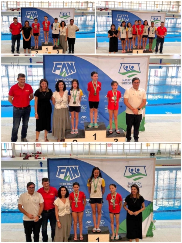El Club Natación Sincro Sevilla se luce en el Campeonato de Andalucía alevín