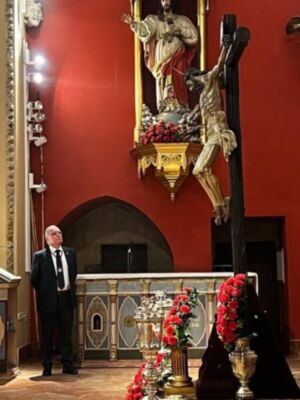Alcalá del Río celebra la Santa misa del Grupo de Fieles del Cristo del Buen Fin