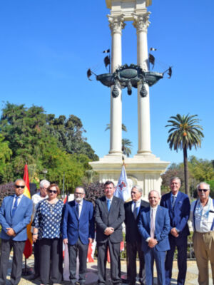 Hermandad y orgullo hispano en un homenaje sevillano a Colón y los Dominicos