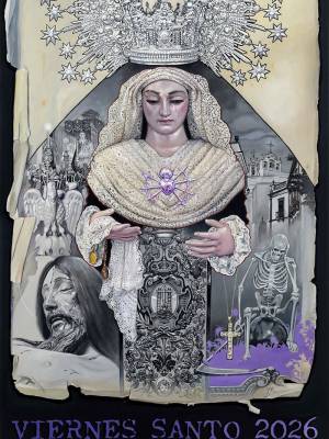 El Viernes Santo 2026 de Alcalá del Río ya tiene imagen, solemnidad, realeza y tradición en una sola pintura