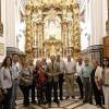 Visita de componentes de la editorial Sevilla Press a la Virgen de Setefilla