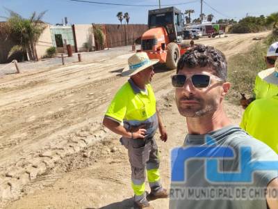 Tano Guzmán informa sobre los trabajos de mejora de la Junta en vías pecuarias afectadas por los temporales