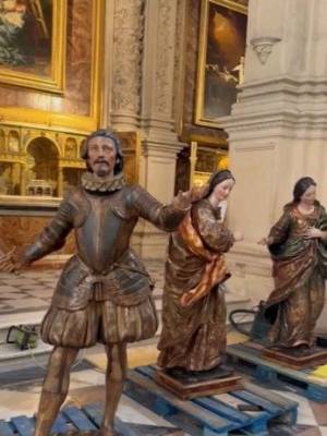 La Catedral de Sevilla culmina los preparativos para la solemnidad del Corpus Christi