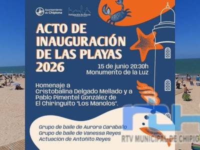 Chipiona inaugurará sus playas con el nombramiento como padrinos de Cristobalina Delgado y Pablo Pimentel, del chiringuito Los Manolos