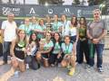 La selección de Sevilla, campeona de Andalucía de veteranas de 1.ª categoría.